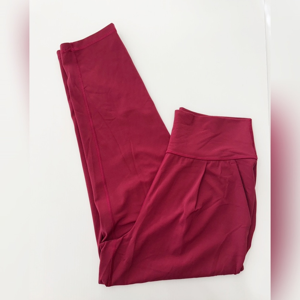 Athleta Elation Joggers Ankle Pants High Waisted Pleated Slim Tapered Le…